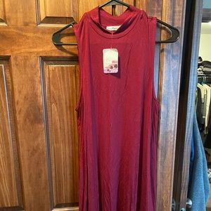 High collar neck sleeveless dress - never worn